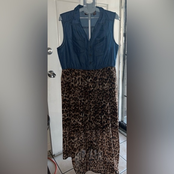 Speed Control- Denim Maxi Dresses for Women - Picture 6 of 8